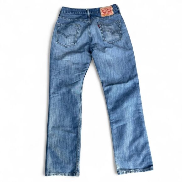 Levi's 514 Straight Fit Women's Jeans Size 26” Light Distressed Wash Striated - Picture 2 of 7